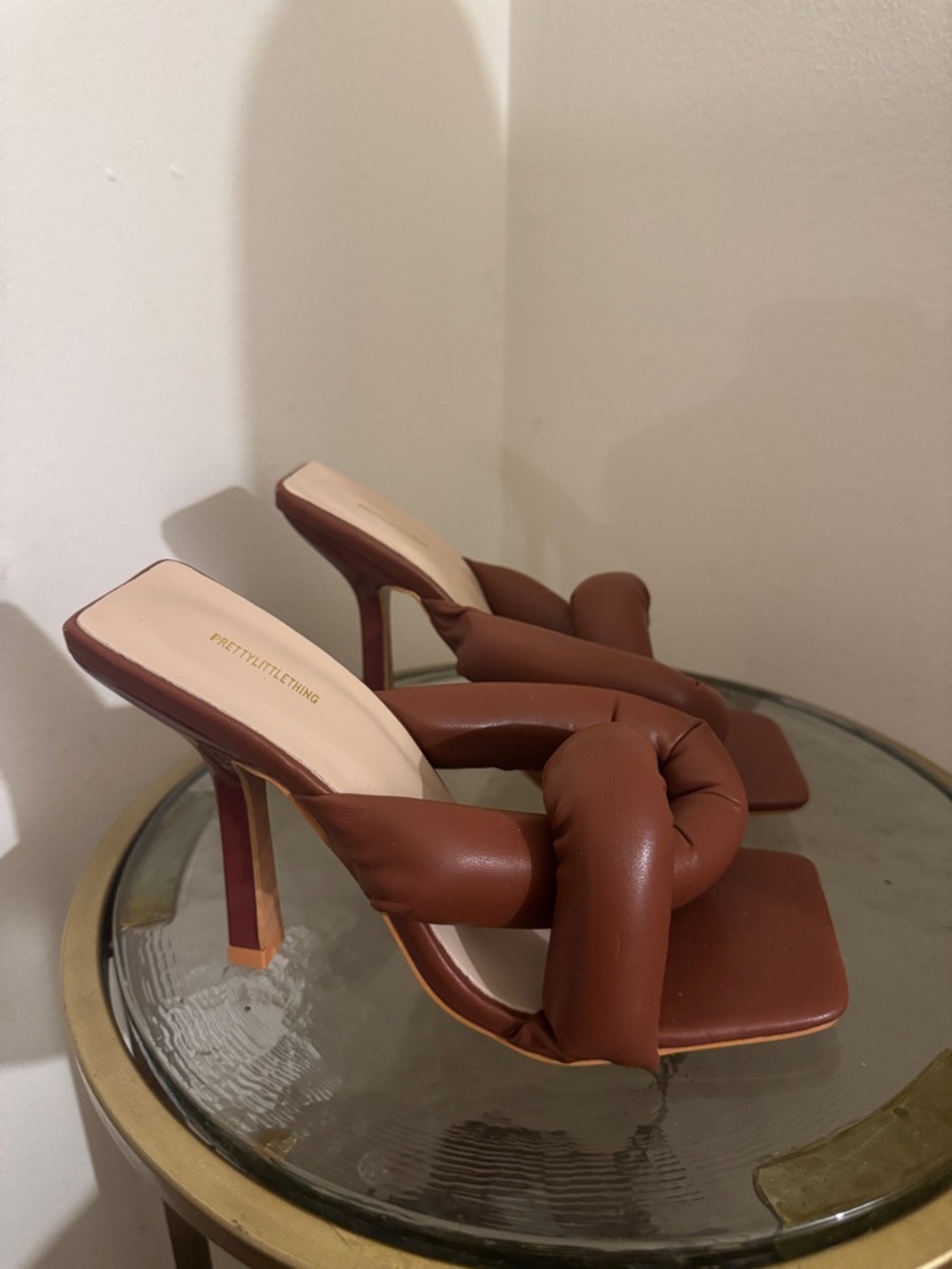 PrettyLittleThing Knotted Stiletto Mule